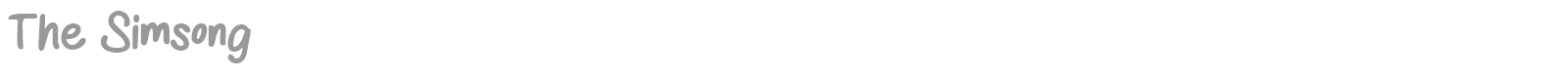 The Simsong font preview